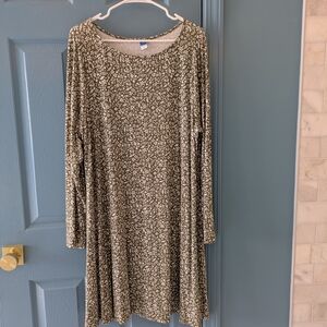 Old Navy Olive Floral Dress